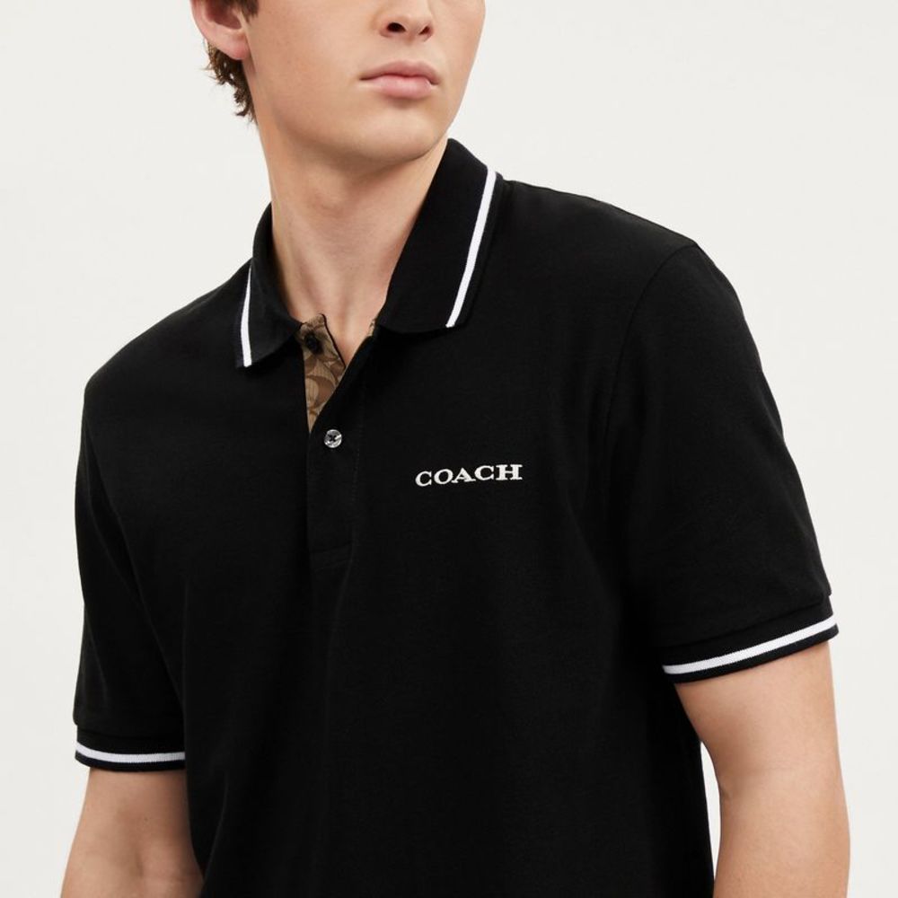 NWT Coach Outlet Signature Trim Polo - Picture 4 of 5